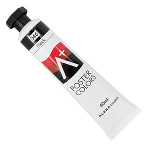 [알파색채]에이플러스 포스터칼라 40ml (색상 선택), 028/PoppyRed, 기본, 기본