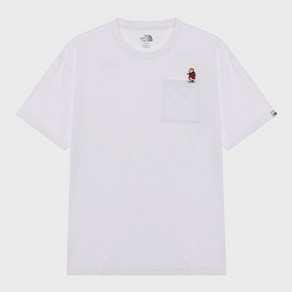 [노스페이스] 포켓 EX 반팔 라운드티 NT7UR22K_WHT