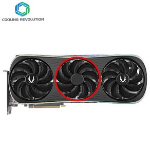 ZOTAC 게임용 그래픽 카드 팬 지포스 RTX 4070 Ti 4080 4090 앰프 익스 DC12V 0.5A 4 핀, 2.B