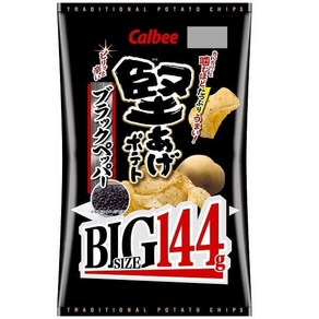 Calbee 칼비 감자튀김 BIG 블랙페퍼 144g 103067, 1개