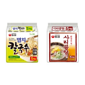 농심() 농심 멸치 칼국수 10개 + 사리곰탕면10개, 1세트