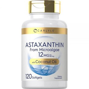 [고약사추천] Calyle 아스타잔틴 12mg  소프트젤 120개  미세조류 보충제  코코넛 오일 함유  GMO 프리 및 글루텐 프리 87855, [고약사추천] Calyle 아스타잔틴 12mg  소, 1개