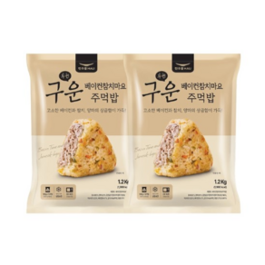 한우물 베이컨참치마요주먹밥, 2박스, 1.2kg