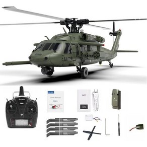 카메라가 장착된 YUXIANG F09 RC 헬리콥터 1/47 스케일 6CH Uh60 블랙호크 브러시리스 다이렉트 드라이브 원격 조종 6축 자이로 6G/3D 항공기 모형 장난감R, F09 Uh60, 1개