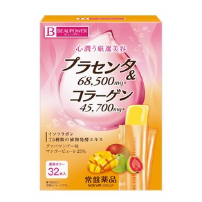 도키와 약품 공업 BEAUPOWER 플라센타 콜라겐 젤리 32 개들이, 3개, 3개