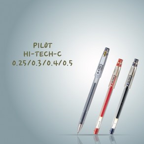 PILOT Hi-Tec-C 0.25/0.3/0.4/0.5, 0.4, 블랙