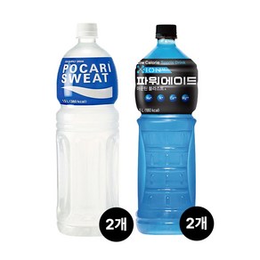 파워에이드 + 포카리스웨트 혼합구성, 4개, 1.5L