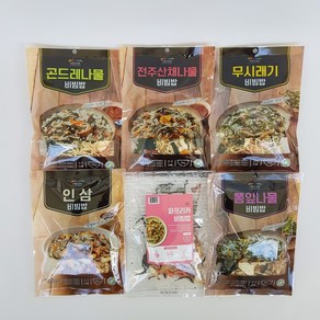 바로cook 간편식 건나물 자취요리 비빔나물 곤드레나물 7종, 3개, 쑥부쟁이 비빔나물(25g)