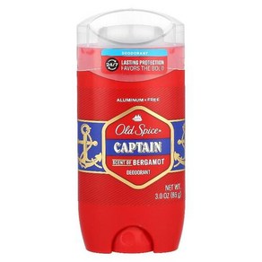 OLDSPICE 데오드란트 캡틴 브레이버리 베르가모트 85G 3OZ), Old Spice 데오드란트 캡틴 브레이버리 & 베르가, 1개