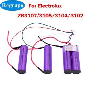 일렉트로룩스 로봇청소기 진공 리튬 이온 배터리 팩 Electolux ZB3102 ZB3104 ZB3105 ZB3106AK ZB3107 144V 3400mAh 2600mAh 신제품, 02 3400mAh, 2) 3400mAh