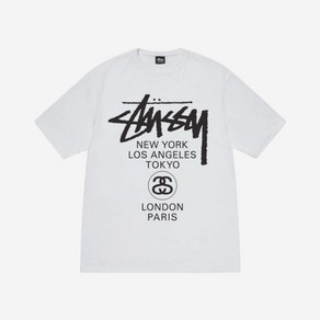 Stussy 스투시 월드투어 티셔츠 화이트 2024