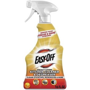 Easy Off 이지 오프 주방 탈지기 클리너 클리어 레몬 16 Fl Oz (미국직송 관부세 포함), 1개, 473.18g