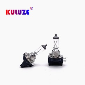 KULUZE 차량용 할로겐 전구 H11B 12V 55W PGJY19 2 64241 램프 3200K 헤드라이트 자동차 헤드 램프 전구 2, 12V55W 3200K, 1개