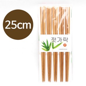 대나무 젓가락 민자 5벌 (원목 일식 횟집 참치회 우동 스시 라멘, 25cm5벌, 1개