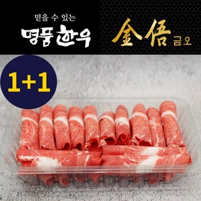 [명품한우금오][냉동] 1등급 한우 샤브샤브 불고기 기획 (250g+250g), 2개, 250g