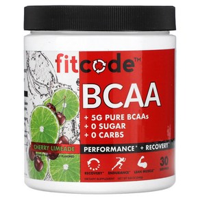 핏코드 BCAA 체리 라임에이드 5g 249g, 1개