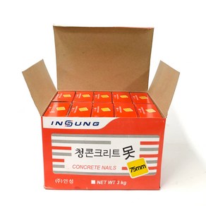 DANDAN 청색 콘크리트못 75mm 3kg ( 300g * 10갑 )