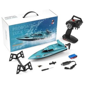 RC보트 키덜트선물 Wltoys WL911A 24G RC 보트 속도 21 Kmh 370 모터 스피드 모양 시뮬레이션 수영장 및 호수 선물 2023 신제품, 1) 1Battey, 1개