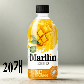 자연은 더말린 제로 애플망고 주스 500mL 20개, 500g