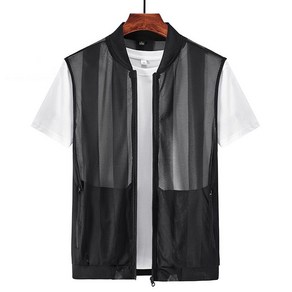 남자 여름 야상 조끼 얇은 메쉬 펀칭 포켓 조끼 자켓 Men's Vest 뉴타임즈 L734H265