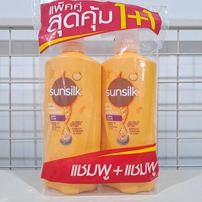 태국 썬실크(Sunsilk) 샴푸 노랑색 Soft & Smooth