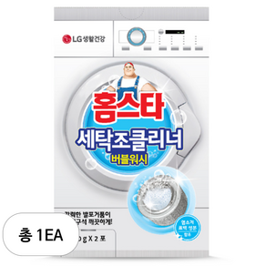 홈스타 세탁조 클리너 버블워시 드럼겸용 2포, 100g, 1개