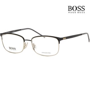 보스 안경테 BOSS1166 I46 초경량 스테인리스 블랙 골드