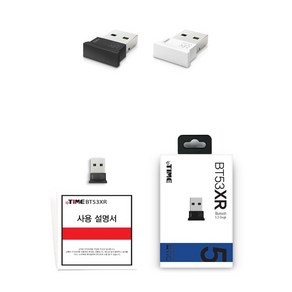 [ipTIME] BT53XR [블루투스 5.3 USB 동글 전송속도 3Mbps 아이피타임], 블랙, 기본, 1개