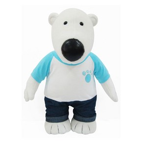 미미월드 봉제인형 포비, 44cm, 화이트