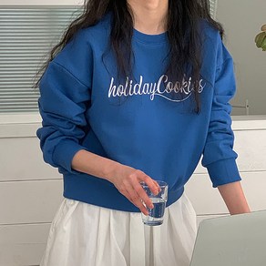 포멀크루 봄 루즈핏 크롭 맨투맨