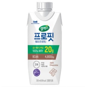 셀렉스 스포츠 웨이프로틴 드링크 초콜릿, 330ml, 36개