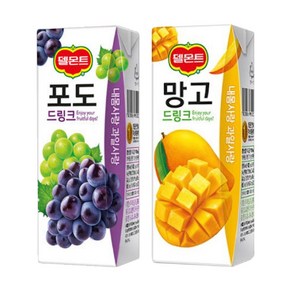 델몬트 드링크 190ml (망고x32팩) + (포도x32팩)