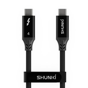 슌키 썬더볼트4 USB4 C to C PD240W 40Gbps 8K 60Hz 초고속 충전 데이터 케이블