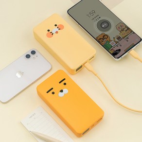 [카카오프렌즈] 사각 PD 고속 보조배터리 20000mAh(노트북 충전가능), 상세 설명 참조, 캐릭터:춘식이