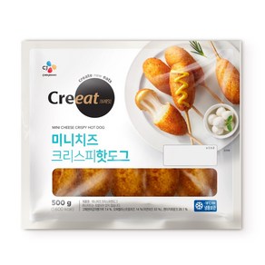 CJ 크레잇 미니치즈크리스피핫도그, 2개, 500g