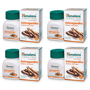 Himalaya Ashvagandha 60 tablets, 60정, 4개