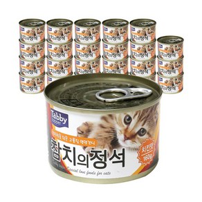 테비 참치의정석 고양이 간식캔 참치 160g, 24개