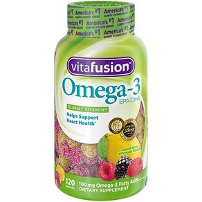 Vitafusion Omega 3 Gummies 120 Count (Packaging May Vay), 1개, 120정