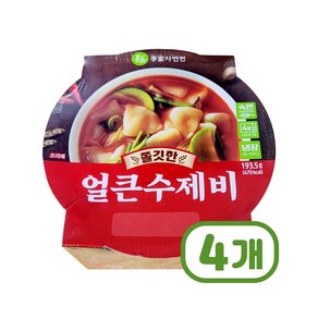 쫄깃한 얼큰수제비 간편조리 193.5g x 4개