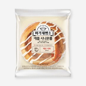 삼립 간식 빵 미각제빵소 애플 시나몬롤, 1개, 100g