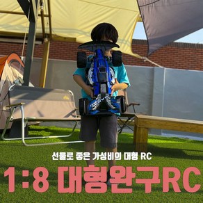 선물용 대형 RC 자동차 - 1:8 완구 크리스마스 생일 선물, 블루, 1개