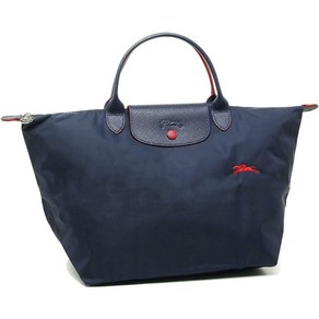 롱샴 토트백 플리아쥬 클럽 M사이즈 46x27.5cm navy