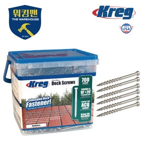 [KREG]크레그 데크 지그 전용 스크류 SDK-C2W-700, 1개