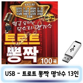 노래USB - 트로트 뽕짝 명가수 13인