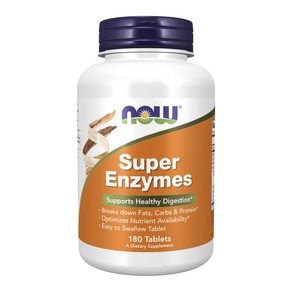 나우푸드 Supe Enzymes 타블렛, 180정, 1개, 180정