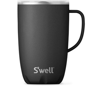 스웰 SWELL 스텐 트래블 머그 티크우드 물통 보온 보냉 텀블러 오닉스, 1개