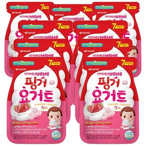 아이배냇 핑거 요거트, 딸기, 20g, 9개