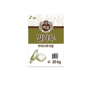 백설 밀가루 박력다목적용, 1개, 20kg