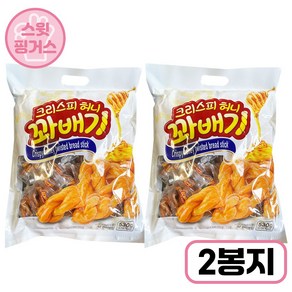 알뜰애 맛있는 크리스피 허니꽈배기 530g, 2개