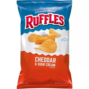 러플스 체다 & 사워크림 포테이토 칩 Ruffles Chedda And Sou Ceam Chips, 1개, 226.8g